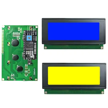LCD2004 + I2C 2004 20x4 2004A Синий/зеленый экран HD44780 Символьный ЖК-дисплей/с модулем адаптера последовательного интерфейса IIC/I2C Для Arduino  5