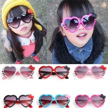 1 шт., детские солнцезащитные очки с сердечками, милые детские очки для мальчиков и девочек, детские солнцезащитные очки, оттенки для детей, UA400, детские игрушки для  10