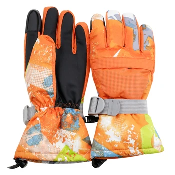 Лыжные перчатки, зимние перчатки для сноуборда, перчатки для езды на снегоходе, мотоцикле, ветрозащитные перчатки для защиты рук  10