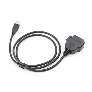 16Pin OBD2-USB Порт, зарядное устройство, Кабельный разъем, Диагностический инструмент  10
