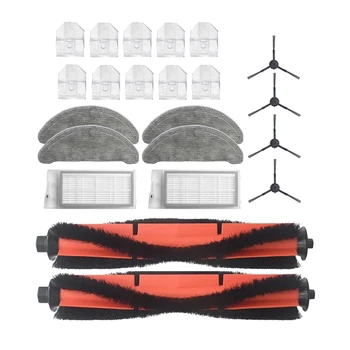 Боковая щетка на колесиках, HEPA-фильтр, Швабры, Тряпки, мешки для пыли Для Xiaomi Roidmi EVE Plus, запчасти для робота-пылесоса  10