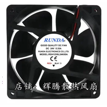 Новый вентилятор-охладитель для RUNDA RSH1238L24N30A 24V 0.33A Охлаждающий вентилятор Сварочный вентилятор 12038  1