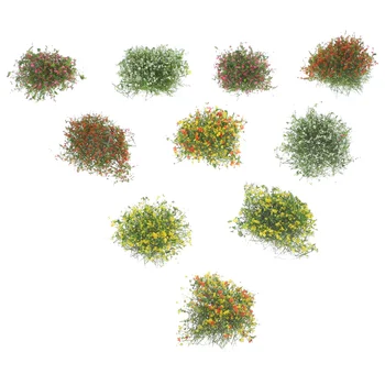 10 шт. имитация цветочных кистей DIY миниатюрный кластер песка настольное украшение пластиковая модель ложная микро сцена  5