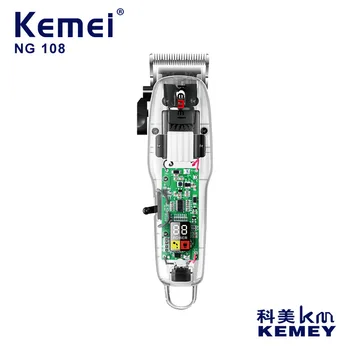 kemei триммер для волос KM-NG108 USB перезаряжаемая машинка для стрижки волос, машинка для стрижки волос с прозрачной оболочкой, машинка для стрижки масляных головок, отбеливающая  5