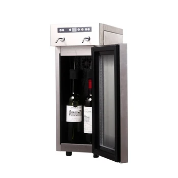 Горячая распродажа, электрический мини-холодильник для вина на 2 бутылки, охладитель для красного вина 7-18 'C, диспенсер для охлаждения  5