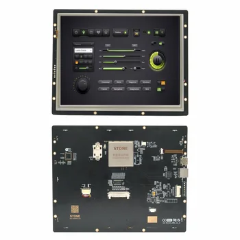 Модуль Stone 10,4 TFT Полностью совместим с интерфейсом RS232/TTL UART и USB-портом. Подключение к микроконтроллеру клиента осуществляется через RS232  5
