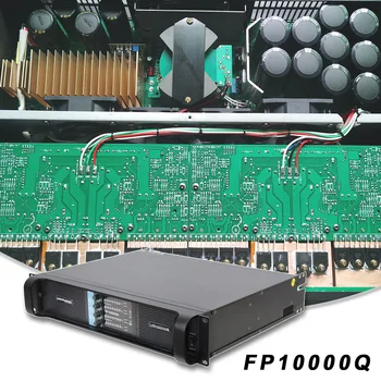 FP10000Q Аудио Усилитель Мощности 10000 Вт 4 Канала 4x1300 Вт Для Прямого Эфира Профессиональные Диско-Диджейские Аудио Колонки  5