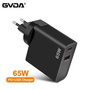 65 Вт Зарядное устройство Type C для паяльника GVDA GD300 EU plug US plug PD QC3.0 Быстрое зарядное устройство  5
