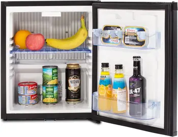 Мини-холодильник с абсорбцией Smad 12 В 110 В, Компактный холодильник с замком, реверсивная дверца, бесшумный, 1,0 куб. фут  10