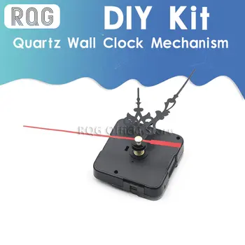 Профессиональный И практичный Механизм Движения кварцевых настенных часов DIY Repair Tool Parts Kit с красными стрелками  10