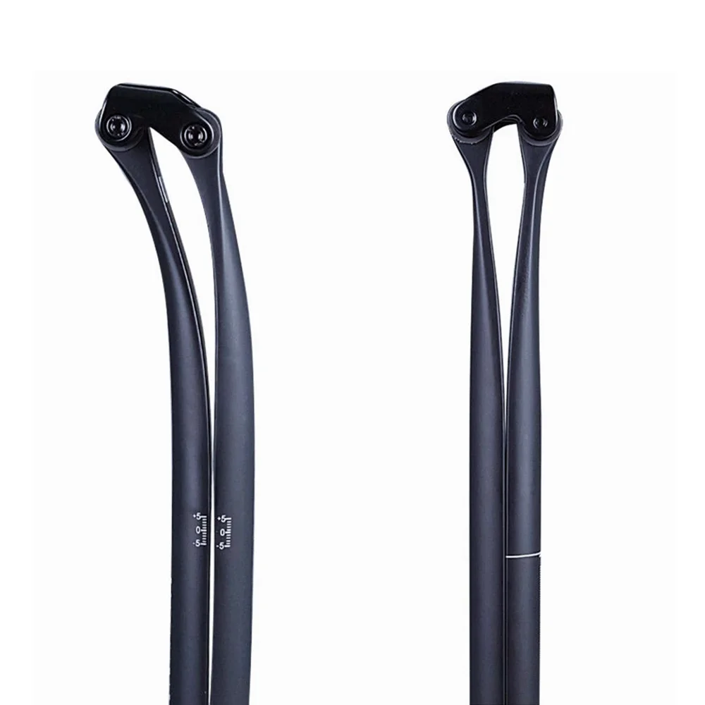 Велосипедный подседельный штырь из углеродного волокна для шоссейного/горного Велосипеда, Подседельная трубка, черная матовая 5 и 20 градусов 27.2/30.8/31.6* 330 мм