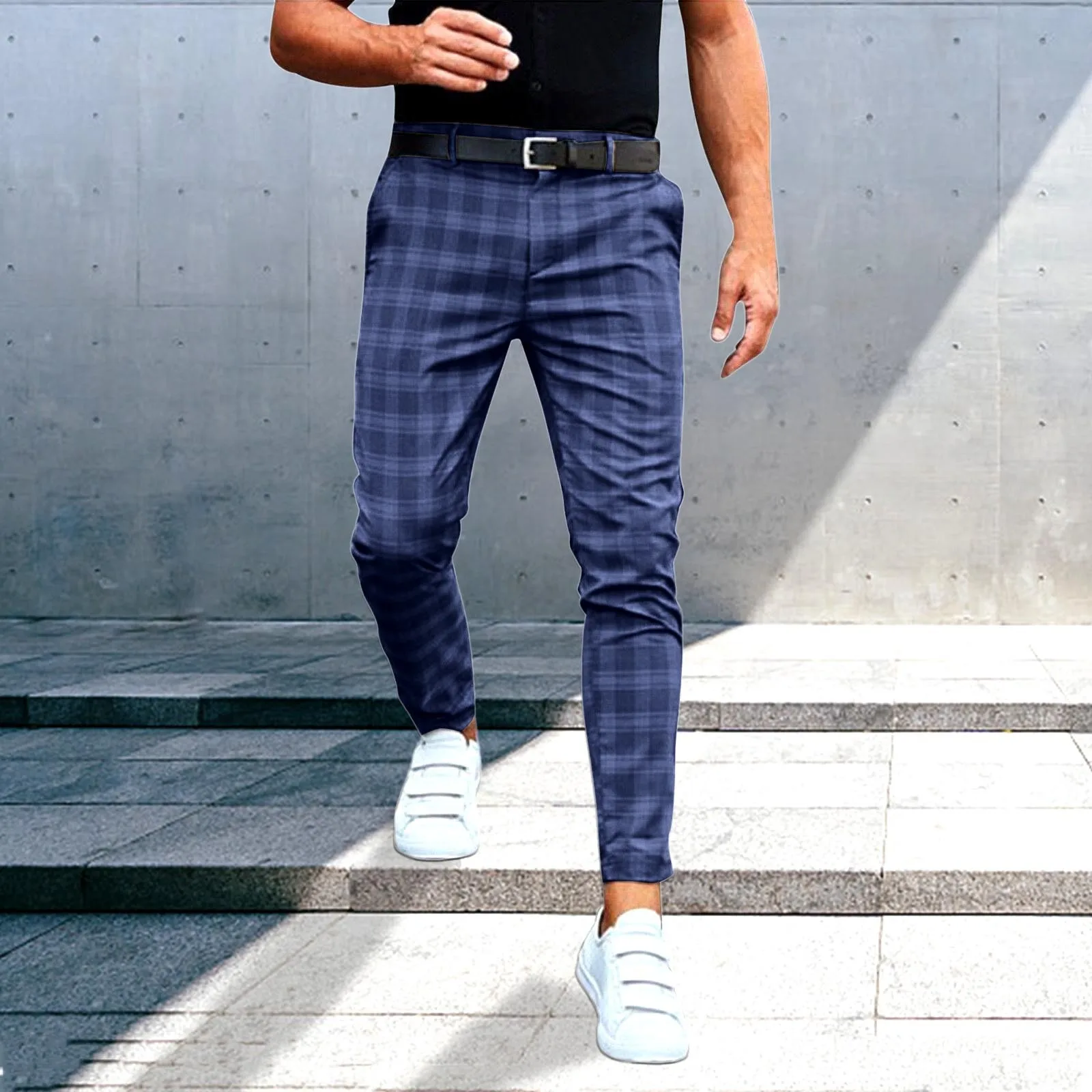 2023 НОВЫЕ Мужские Деловые Повседневные брюки с принтом в стиле ретро, Прямые Длинные брюки, Мужские Весенне-осенние модные уличные брюки