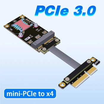 Удлинитель PCIe x4 подключается к беспроводной плате mini PCIe, кабелю mpcie PCIe3.0x1 gen3 высокоскоростной передачи данных 8G/bps  10