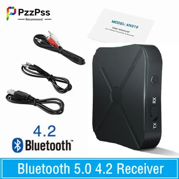 PzzPss Bluetooth 5,0 4,2 Приемник и Передатчик Аудио Музыки Стерео Беспроводной Адаптер RCA 3,5 мм Разъем AUX Для Динамика Телевизора Автомобильного ПК  5