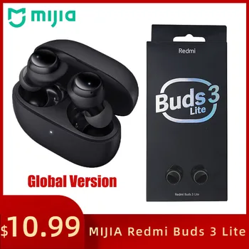 MIJIA Xiaomi Redmi Buds 3 Lite Глобальная версия TWS Беспроводные Bluetooth Наушники 5,2 Mi Ture Earbuds 3 Молодежное издание IP54 Гарнитура  0