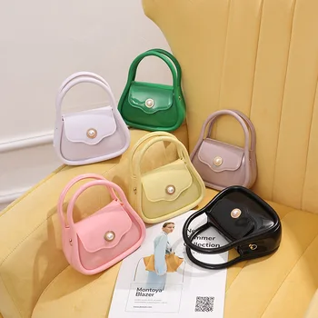 Новые желейные сумки 2023, Летняя Модная Маленькая розовая сумка на цепочке, Мини-милая сумка-мессенджер на одно плечо, Женские Роскошные сумки  5