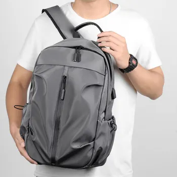 рюкзак для студентов колледжа, мужская повседневная сумка для компьютера, большая вместительная уличная водонепроницаемая дорожная сумка  3