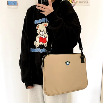 Корейская Модная сумка для ноутбука Ins Koala 11 13 Дюймов, чехол для Macbook Air Ipad Pro, Симпатичная компьютерная сумка через плечо WY397  1