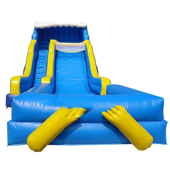 Надувная Водная Горка Pop Design Summer Aqua Park, Оборудование для развлечений, Индивидуальная ткань из ПВХ сетки для детей и взрослых  3