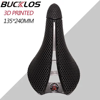 BUCKLOS Honeycomb 3D Велосипедное сиденье Сверхлегкая Полая Велосипедная подушка 135*240 мм Дорожное MTB Седло с 3D принтом Велосипедное Седло  5