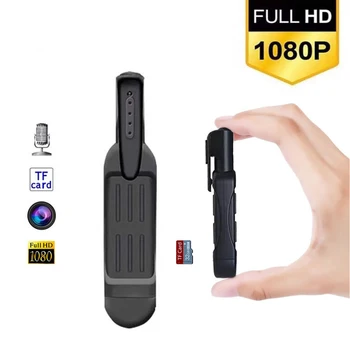 1080P Инфракрасный объектив ночного видения Full HD Мини-камера Dash Cam Маленькая видеокамера с портативным карманным зажимом Bodycam Полицейская встреча  4