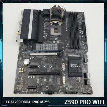 Z590 PRO WIFI Для Msi LGA1200 DDR4 128G SATA3 *6 M.2 *3 USB3.2 Поддержка I9 ATX Настольная материнская плата Работает идеально Быстрая доставка  3