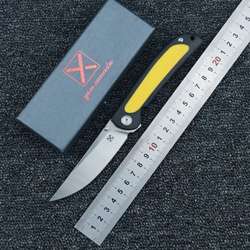 LEMIFSHE YX636 НОВЫЙ складной нож с шарикоподшипником 14c28n лезвие G10 ручка кемпинг охота Открытый карманные фруктовые ножи EDC инструменты  5