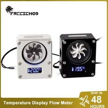 FREEZEMOD Компьютерный термометр водяного охлаждения Расходомер, POM Температурный дисплей VA LCD Монитор ПК Датчик MOD Gamer  3