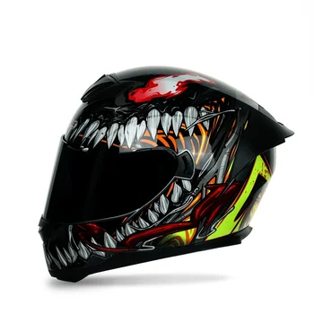 Личность Venom Мотоциклетный шлем Predator Мотоциклетная Кепка для Мужчин, Casco Moto, Полный шлем, Гоночный шлем Predator Capacete JK300  4