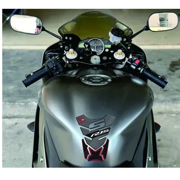Наклейка На Бак мотоцикла 3D Резиновая Накладка На Бак для бензина, мазута, Защитная Крышка, Наклейки Для YAHAMA YZF-R15 R15 R 15 R15M R15V4  5