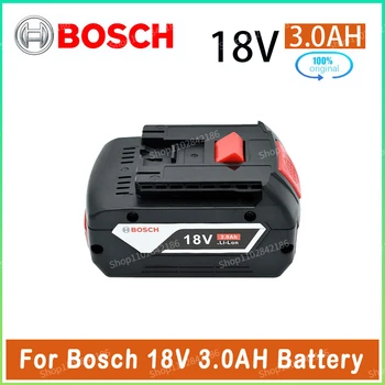Bosch Оригинальный литий-ионный аккумулятор 18V 3.0AH для Bosch Резервная батарея 18V Портативная замена BAT609G BAT618G  5
