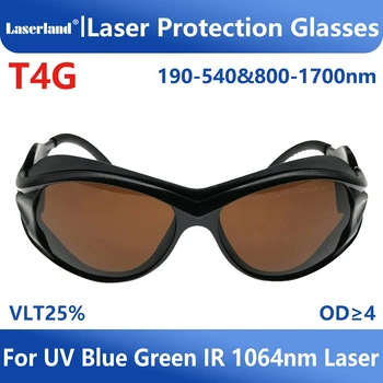 Лазерное удаление татуировок пикосекундные лазерные защитные очки 190nm-550nm 800nm-1700nm Green Yag Safety use T4G  5