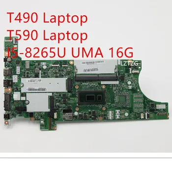 Материнская плата для ноутбука Lenovo ThinkPad T490/T590 Материнская плата I5-8265U UMA 16G 02HK925 01YT337  5