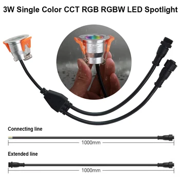 Miboxer 3W Mini LED Downlight, одноцветный CCT RGB RGBW с регулируемой Яркостью, водонепроницаемый точечный светильник для гардероба, украшения ювелирных изделий  5
