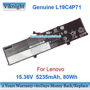 Подлинный Аккумулятор L19C4P71 Для LENOVO ThinkPad P1 Gen 3 20TJ001PMB 20TJ001MIV 20TJ001HJP 20TJ0011AU Аккумуляторы для ноутбуков 15,36V 80Wh  5