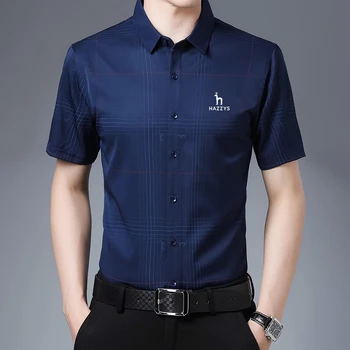 Мужская рубашка поло с вышитым логотипом, летняя высококачественная повседневная мужская футболка Поло с коротким рукавом, деловой повседневный топ  4