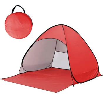 Палатка для рыбы UPF 50 + Портативная пляжная палатка для кемпинга с защитой от ультрафиолета, Автоматическая мгновенная всплывающая пляжная палатка, солнцезащитный козырек, Детская навесная беседка  4