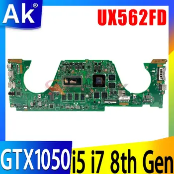 Материнская плата UX562FD Для ASUS Zenbook UX562 UX562F UX562FD Q536FDX Материнская плата ноутбука i5-8265 i7-8565 12G/16G-RAM GTX1050-V2G  5