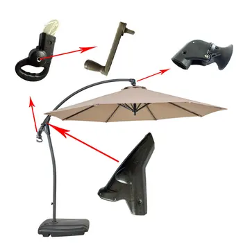 Аксессуары для наружного зонтика садовый зонт-качалка открытый зонт от солнца зонт от солнца открытый зонт средиземноморский банановый зонт  5