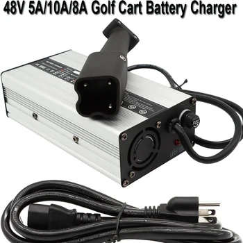 48V 5A 10A Зарядное Устройство для гольф-кара для 48-Вольтовой Yamaha G29 Drive & Drive 2 Drive 2007-Up с 3-контактным разъемом Водонепроницаемый IP68  1