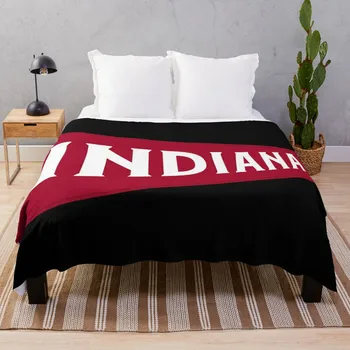 Одеяло с вымпелом Индианы, убирающееся и откидывающееся одеяло для дивана, Двустороннее одеяло, Красивые одеяла  5