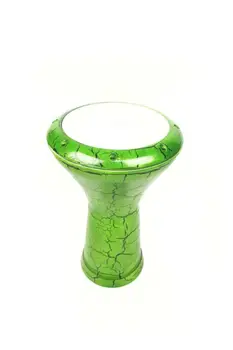 Darbuka Tomtom Goblet Professional с подарочным футляром № 5, окрашенная в зеленый цвет кукурузная Дарбука, литейная посуда Doumbek  5