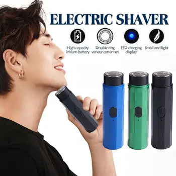 Мини-электробритва для мужчин, Портативная электрическая бритва, нож для бороды, USB-зарядка, Мужские бритвы, Бритва для лица, тела, Станок для бритья  5