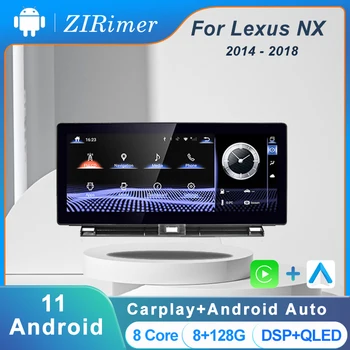 ZIRimer Android Сенсорный Экран Автомобильный Радио Стерео Мультимедийный Плеер Для Lexus NX300 NX200t NX300h NX 2014-2018 Carplay Auto 4G  5