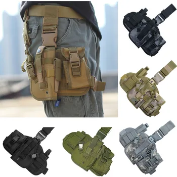 Тактическая кобура для пистолета, Армейская многофункциональная сумка для ног, привязанная к Ноге, Пистолет, Защитная Камуфляжная кобура для пистолета  4