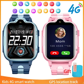 Новые Детские смарт-часы SIM-карта для Видеозвонков GPS Трекер SOS Звуковой монитор Браслет Водонепроницаемые Умные часы для маленьких девочек для Xiaomi  5