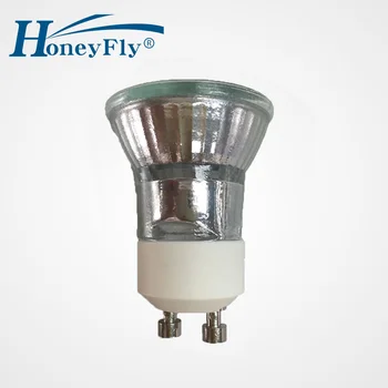 HoneyFly10pcs Мини-Галогенная лампа С регулируемой яркостью MR11 GU10 35 Вт + C (35 мм) 230 В Галогенная лампа GU10 Теплый Белый Точечный Светильник В помещении Для Лавовой лампы  5