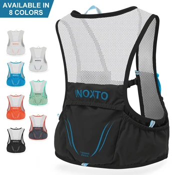 INOXTO 2021 Новый легкий рюкзак для бега, гидратационный жилет, подходит для велосипедных марафонских походов, ультралегкий и портативный 2,5 л  5