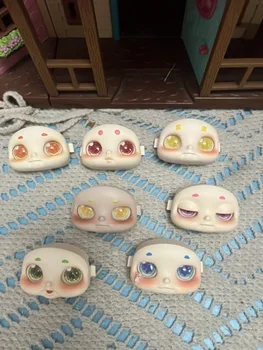 Оригинальные аксессуары для кукол с мультяшным лицом в виде ракушки для детского подарка cangku  4