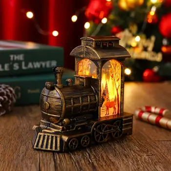 Рождественский светильник на батарейках, Домашний декор, Рождественский светильник, Винтажный ночник, Праздничный рождественский светильник на батарейках  4